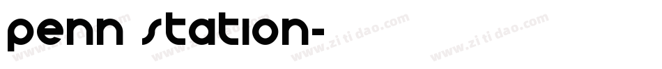 Penn Station字体转换